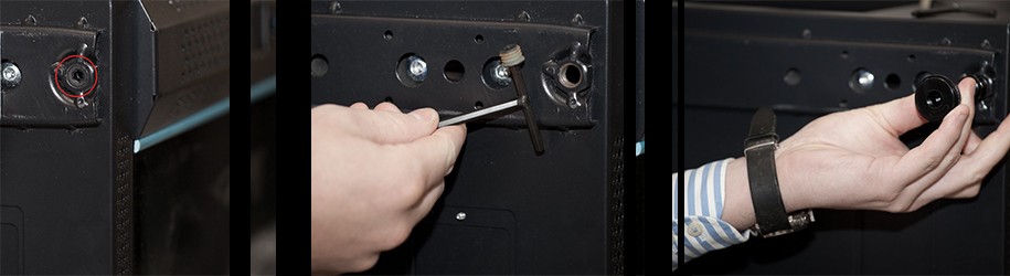 Como faço para instalar pés ajustáveis debaixo do armário do servidor?