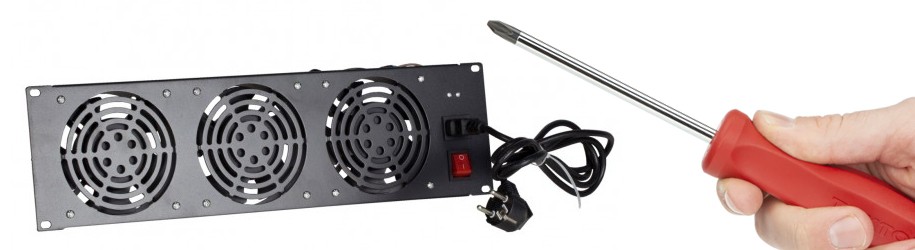 Manual de instalação: Como instalar uma unidade de ventilação no armário do servidor?
