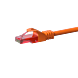 Cabo de rede UTP CAT6 de 0,50 m, cor de laranja - 100% cobre