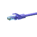 Cabo de rede CAT5e UTP de 1 m em roxo - CCA
