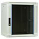 Armário de parede branco de 12U com porta de vidro, 600x450x635mm (LxPxA)