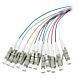 Conjunto de 12 peças em fibra de vidro OM4 com rabicho colorido