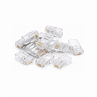 Conector DANICOM UTP CAT5e RJ45 - para cabos com núcleo flexível e rígido - 10 unidades