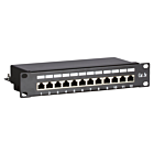Painel de ligação FTP CAT5e de 10 polegadas - 12 portas