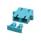 Acoplamento multimodo SC-SC duplex turquesa