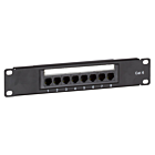Painel de ligação UTP CAT6 de 10 polegadas - 8 portas