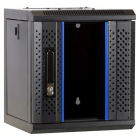 Armário para servidor 4U de 10 polegadas com porta de vidro, 312 x 310 x 264 mm (L x P x A)