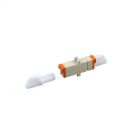 Acoplamento multimodo E2000-E2000 simplex bege