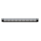 Frontal LC/SC/E2000 com 24 portas, adequado para bandeja de fibra universal.