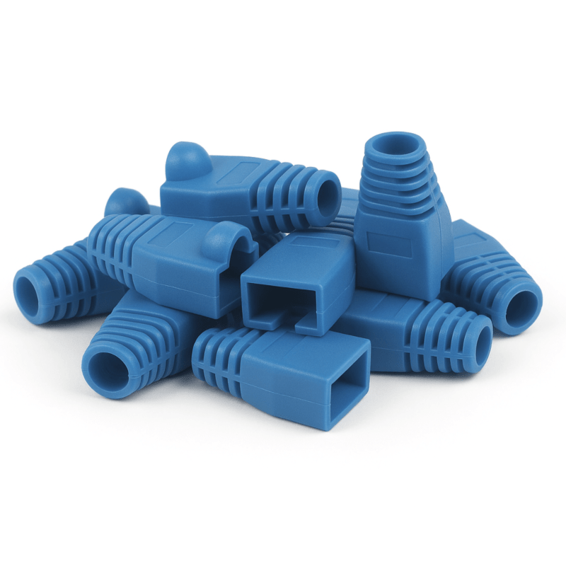 DANICOM protetor de cabo RJ45 azul grande - 10 unidades
