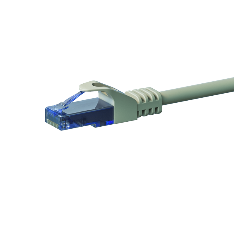 Cabo de rede UTP CAT6a de 1 m, cinzento - 100% cobre