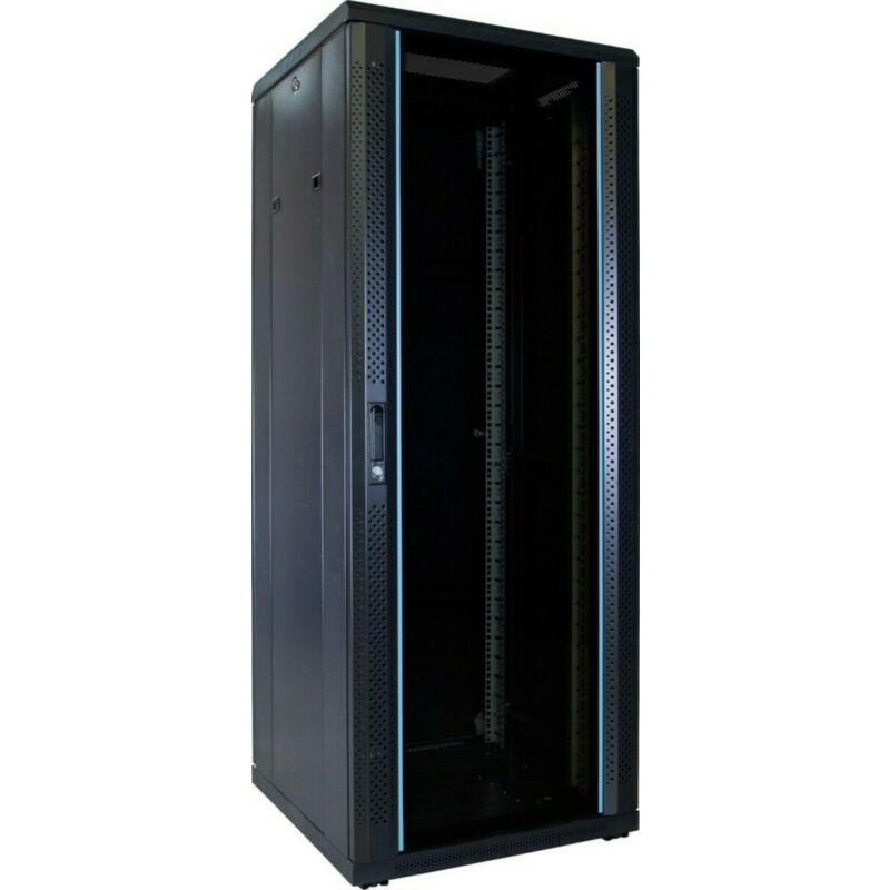 Armário para servidor 32U com porta de vidro 600x600x1600mm (LxPxA)