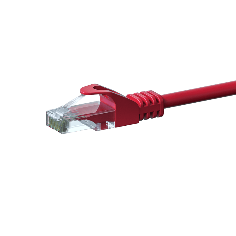 Cabo de rede CAT6 UTP de 5m vermelho - CCA