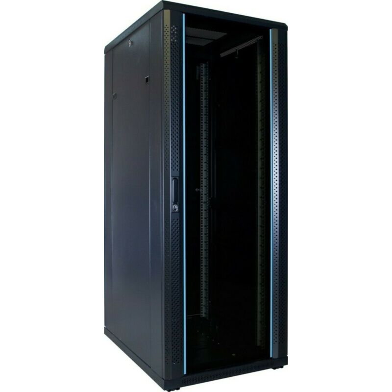 Armário para servidor 32U com porta de vidro 600x800x1600mm (LxPxA)