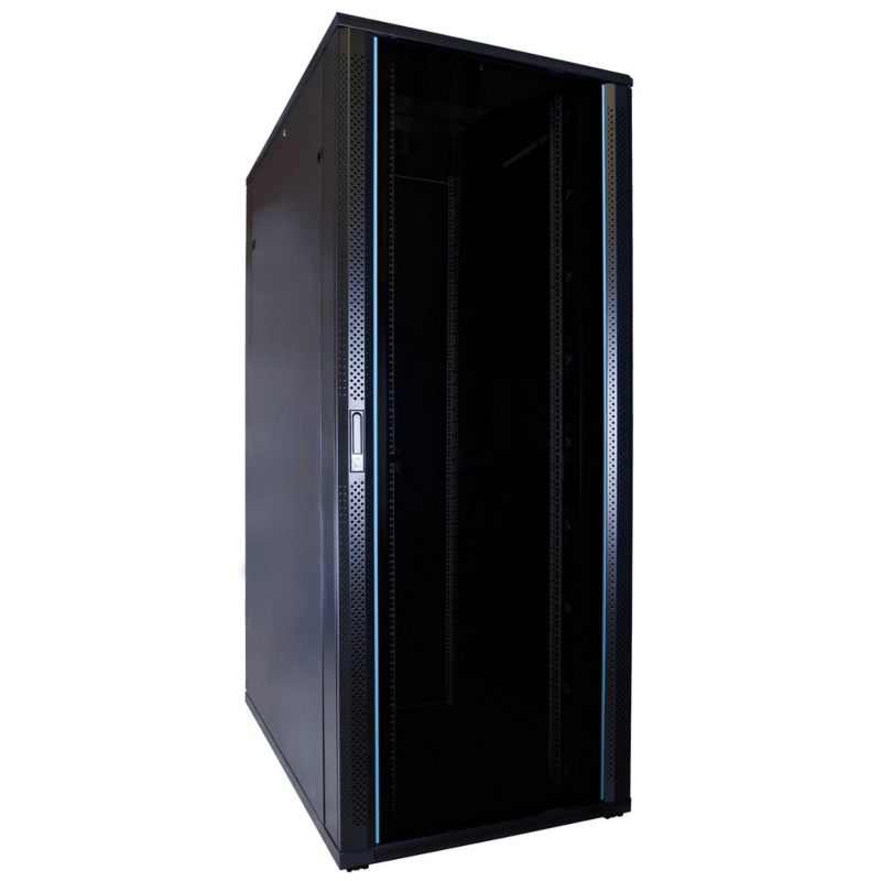 Armário para servidor 42U com porta de vidro 800x1200x2000mm (LxPxA)