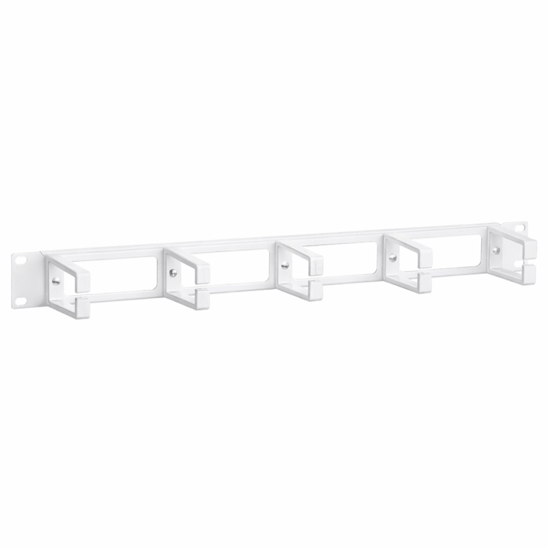 Suporte para cabo de 19 polegadas, 1U, branco