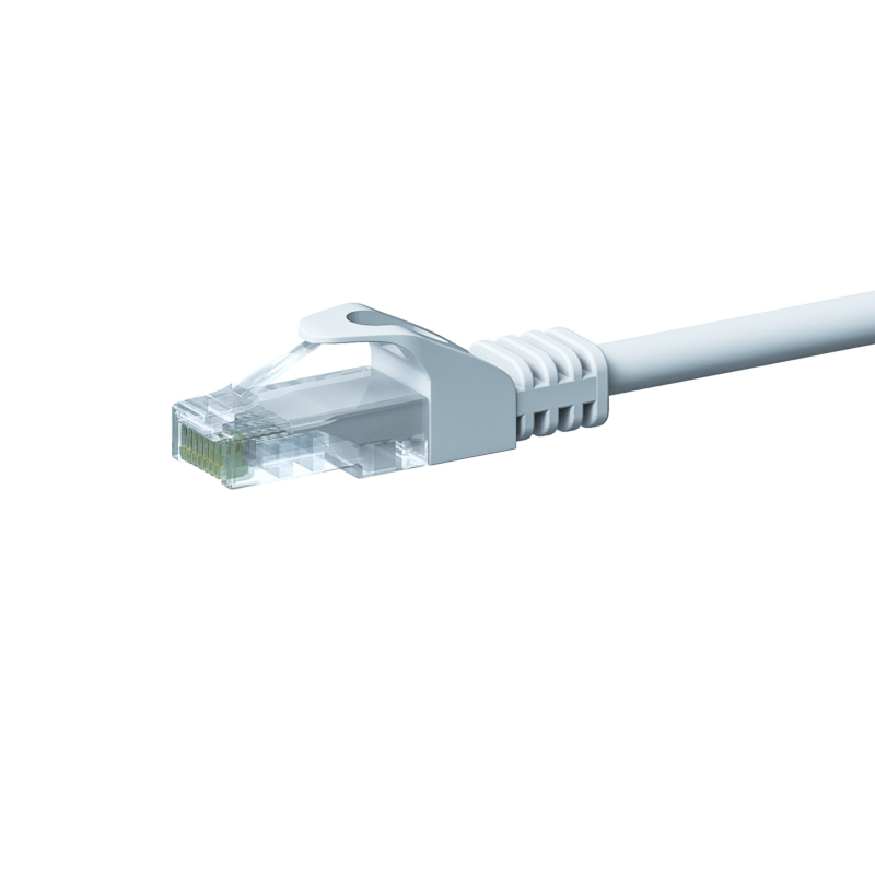 Cabo de rede CAT5e UTP branco de 2 m - CCA