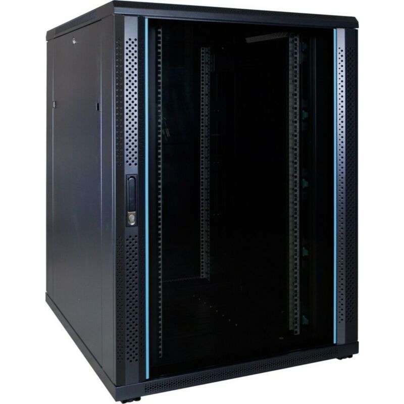 Armário para servidor 22U com porta de vidro 800x1000x1200mm (LxPxA)