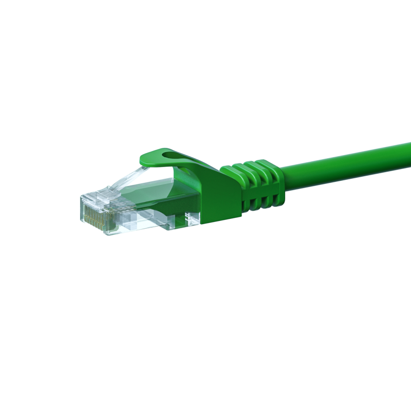 Cabo de rede UTP CAT5e de 0,25 m verde - 100% cobre