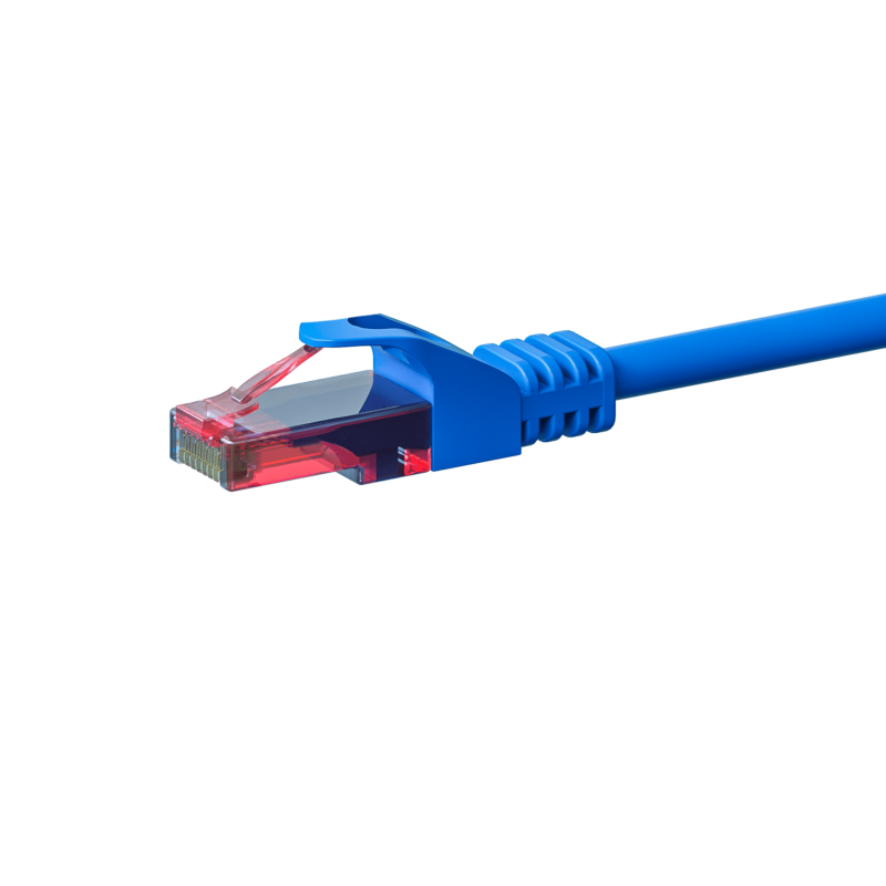 Cabo de rede UTP CAT6 de 30 m azul - 100% cobre