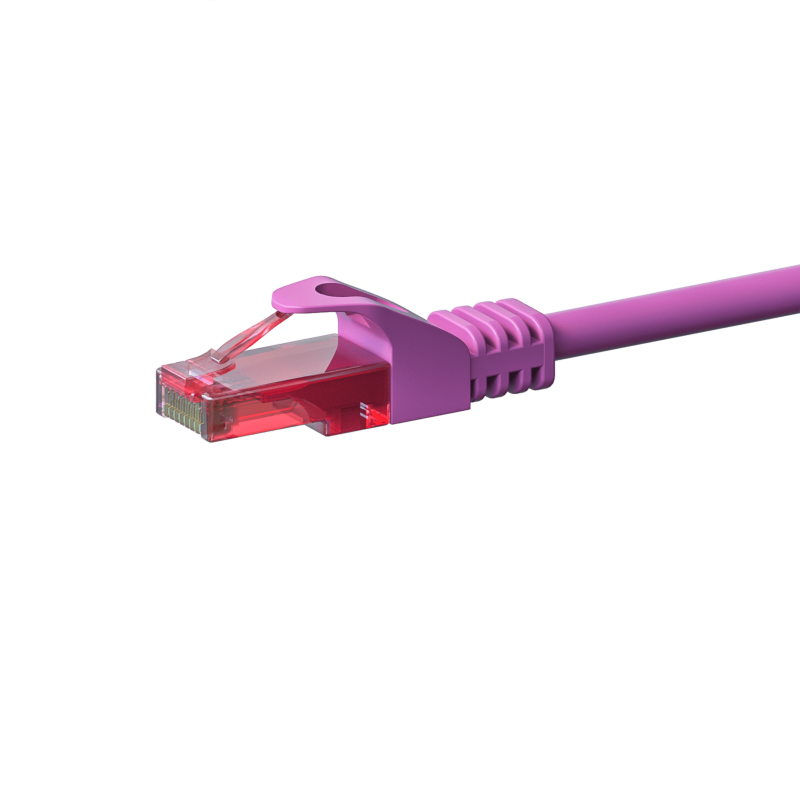 Cabo de rede UTP CAT6 de 0,15 m rosa - 100% cobre