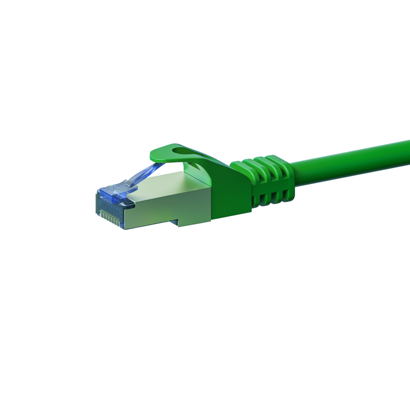 Cabo de rede CAT6a S/FTP (PIMF) de 1 m, verde