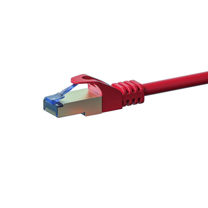 Cabo de rede CAT6a S/FTP (PIMF) de 0,25 m vermelho