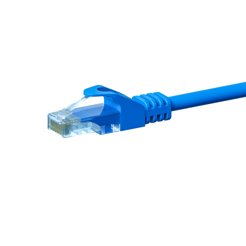 Cabo de rede CAT5e UTP de 0,25 m azul - CCA