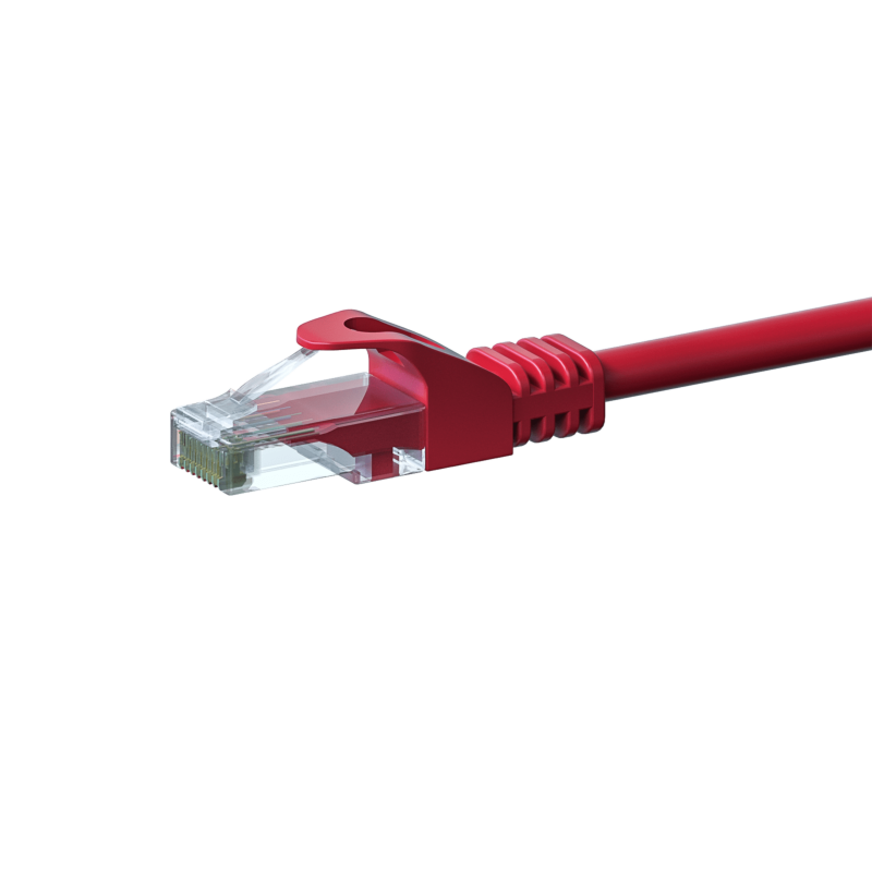 Cabo de rede CAT6 UTP 1,50m vermelho - CCA