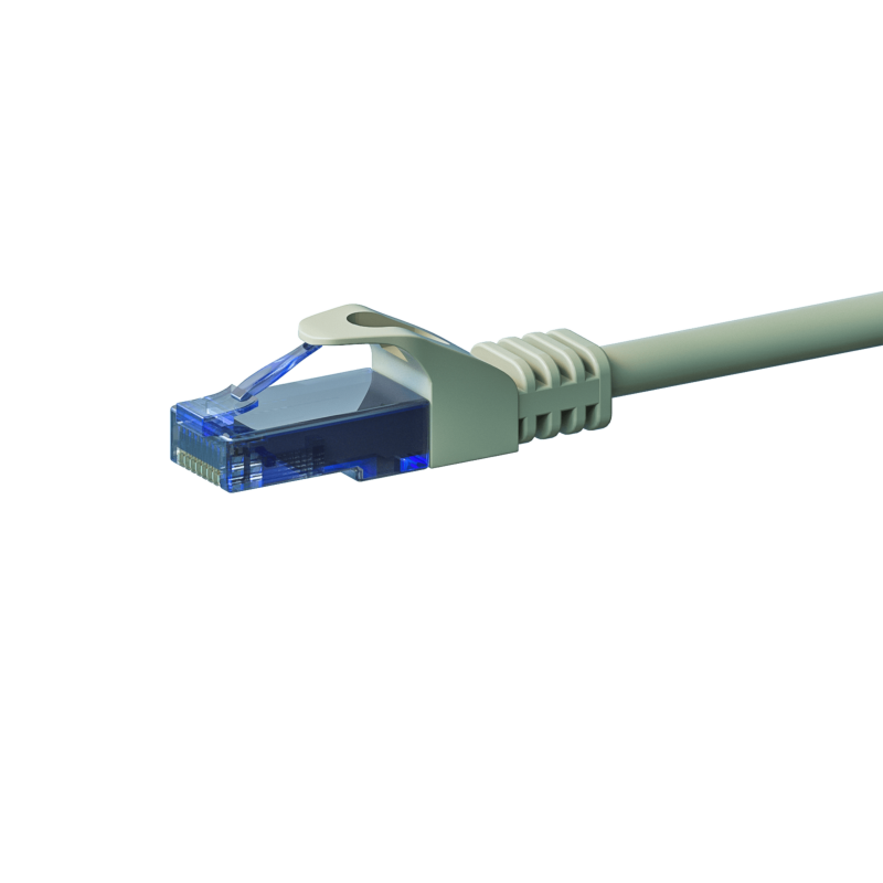 Cabo de rede UTP CAT6a de 0,50 m cinzento - 100% cobre