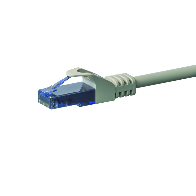 Cabo de rede UTP CAT6a de 1,50 m cinzento - 100% cobre