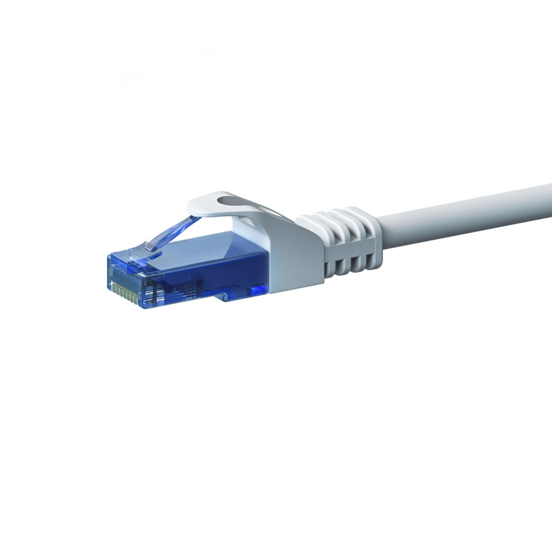 Cabo de rede UTP CAT6a de 30 m branco - 100% cobre