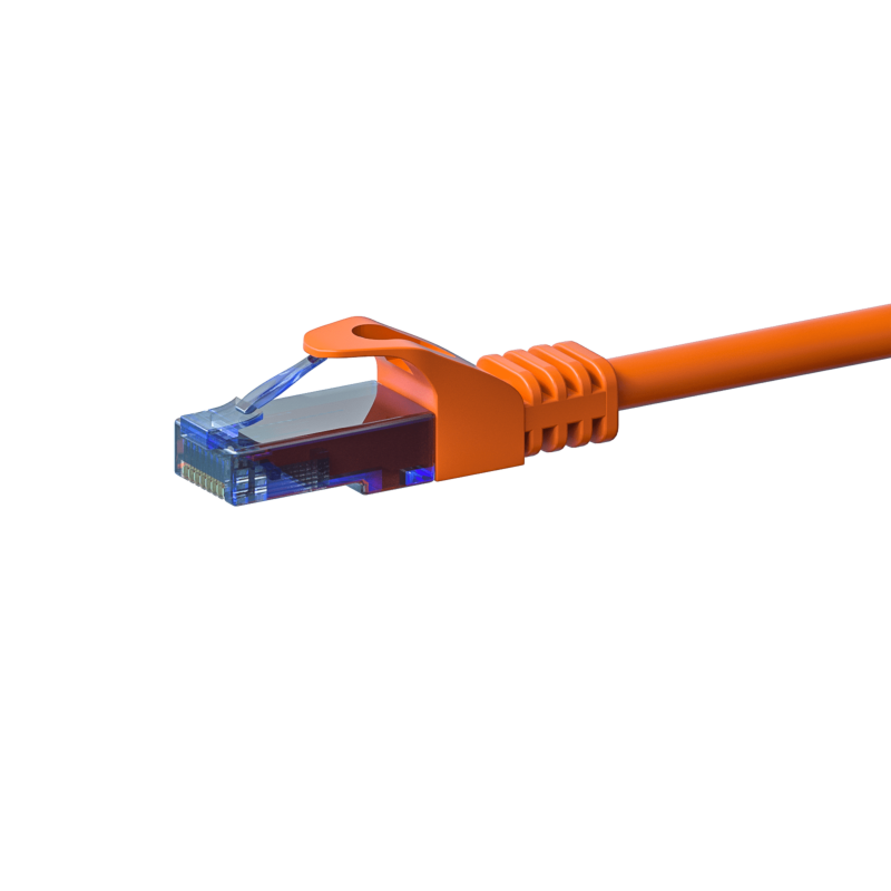 Cabo de rede UTP CAT6a de 3 m, cor de laranja - 100% cobre
