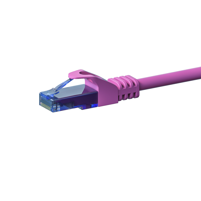 Cabo de rede UTP CAT6a de 1,50 m rosa - 100% cobre