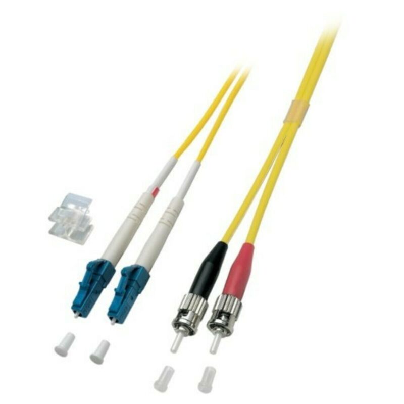 Cabo de fibra ótica duplex OS2 LC-ST 15m