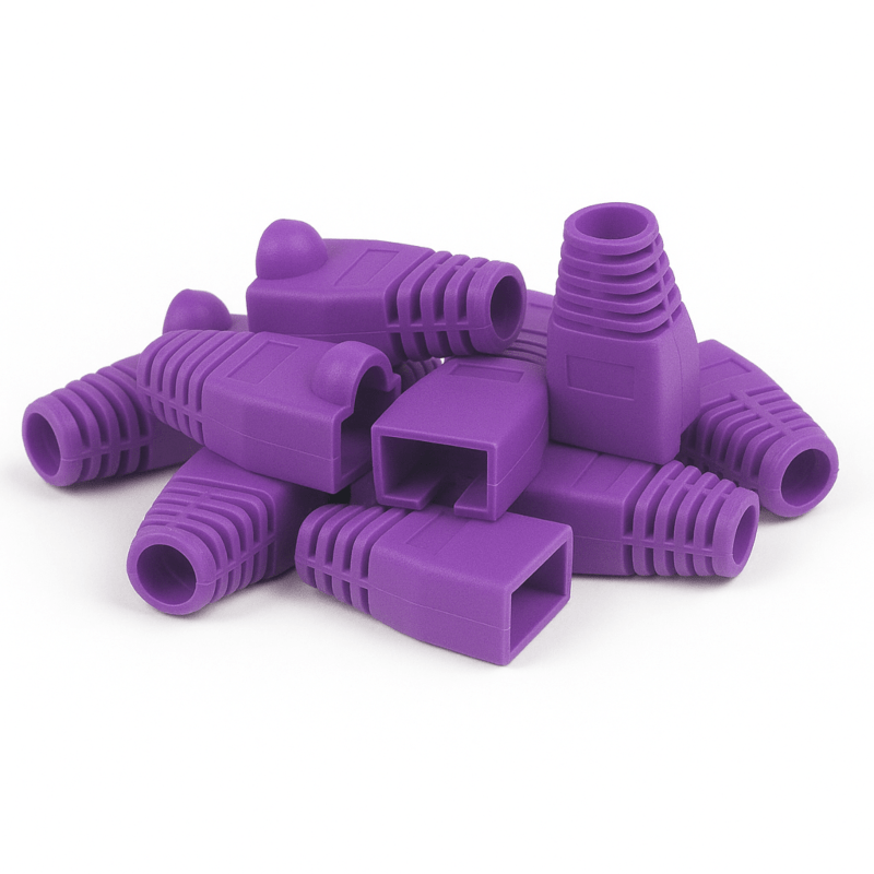 DANICOM Viga de cabos RJ45 roxa - 10 unid.