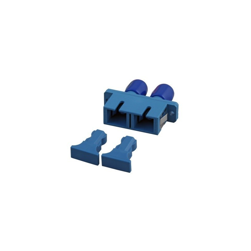 Acoplamento monomodo SC-ST duplex azul