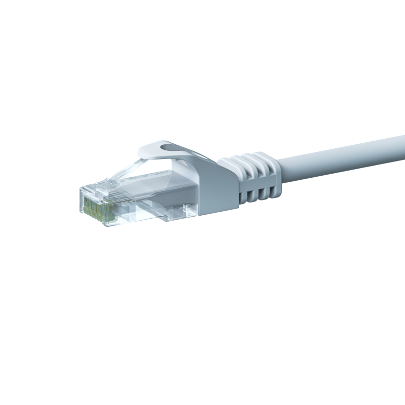 Cabo de rede UTP CAT5e de 2 m branco - 100% cobre