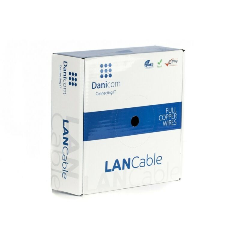 Cabo DANICOM CAT6 FTP 50m em bobine flexível - PVC (Fca)