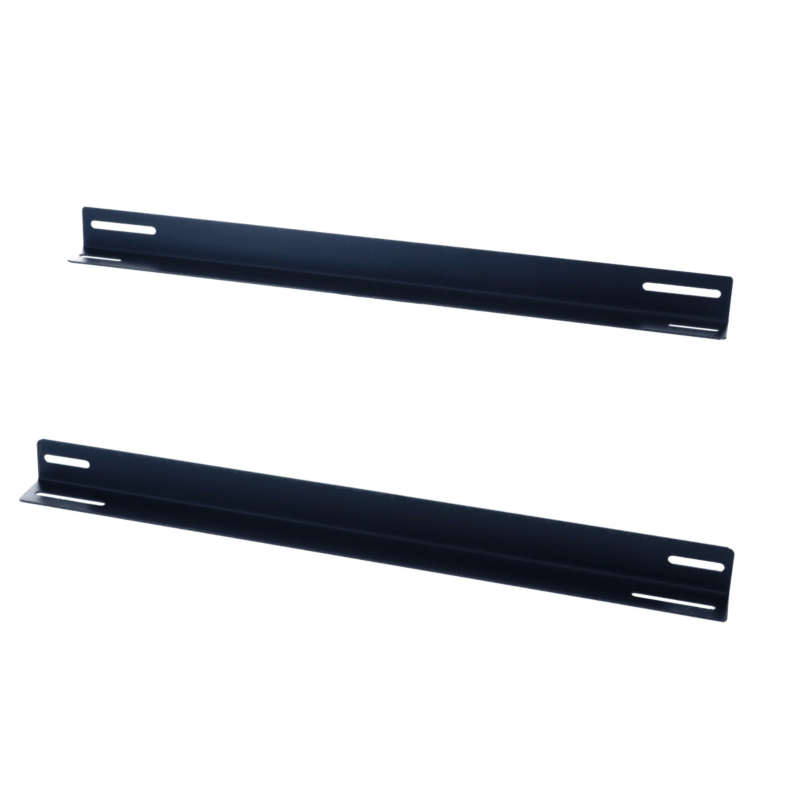 Conjunto de 2 perfis em L adequados para armários de servidores com 600 mm de profundidade.