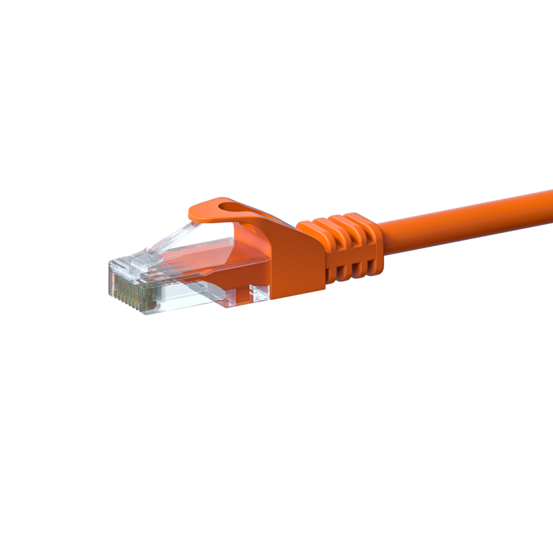Cabo de rede CAT6 UTP de 5m laranja - CCA