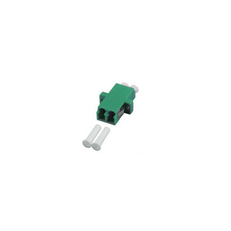 Acoplamento monomodo LC-LC duplex verde