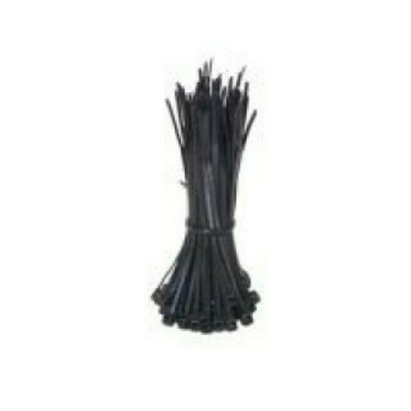 Abraçadeiras de nylon pretas de 100 mm - pacote de 100 unidades