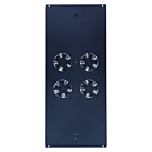 Pacote de ventiladores com 4 ventiladores e termostato adequado para armários de servidores verticais com profundidade de 1200 mm
