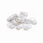 Conector DANICOM UTP CAT6 RJ45 - para cabo de núcleo sólido - 10 peças