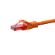 Cabo de rede UTP CAT6 de 2 m, cor de laranja - 100% cobre