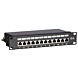 Painel de ligação FTP CAT6 de 10 polegadas - 12 portas