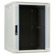 Armário de parede branco de 15U com porta de vidro, 600x600x770mm (LxPxA)