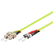 Cabo de fibra ótica SC-ST OM5 (otimizado para laser) 7,5 m
