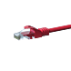 Cabo de rede UTP CAT5e de 20 m vermelho - 100% cobre